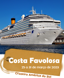 Costa Favolosa - Cruzeiro América do Sul - 25 a 31 de março de 2023 Costa Favolosa - Cruzeiro América do Sul - 25 a 31 de março de 2023