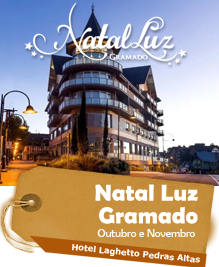 Natal Luz Gramado - Hotel Laghetto Pedras Altas - Saídas em Outubro e Novembro
